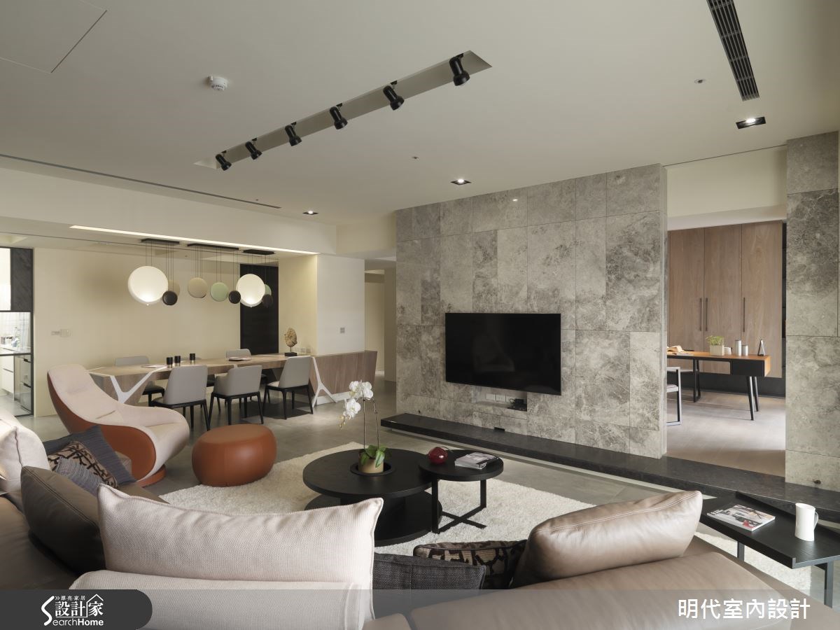 64坪＿現代風客廳案例圖片＿明代室內裝修設計有限公司＿明代_18之5