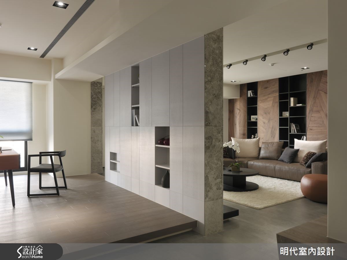 64坪＿現代風客廳案例圖片＿明代室內裝修設計有限公司＿明代_18之16