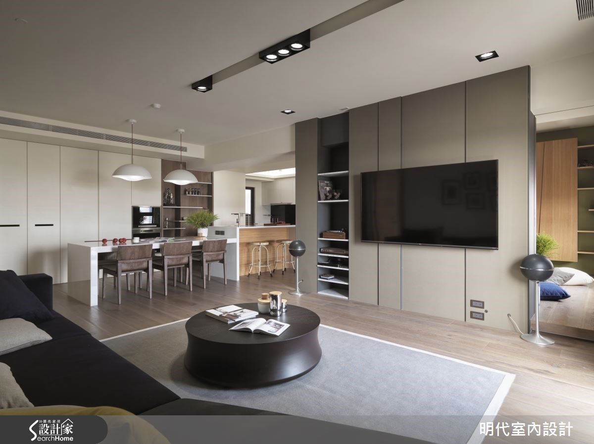 43坪新成屋(5年以下)＿休閒風客廳案例圖片＿明代室內裝修設計有限公司＿明代_19之2