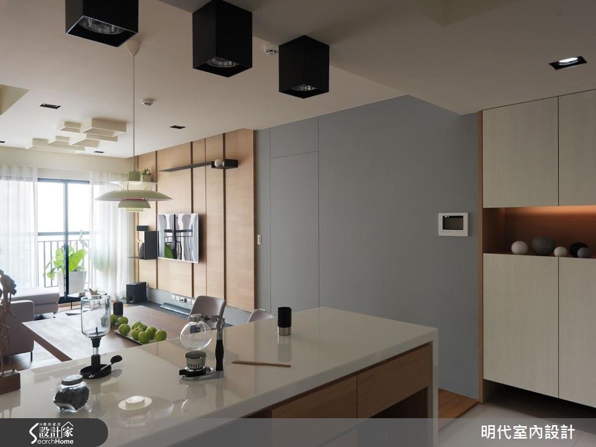 25坪新成屋(5年以下)＿休閒風吧檯案例圖片＿明代室內裝修設計有限公司＿明代_25之2