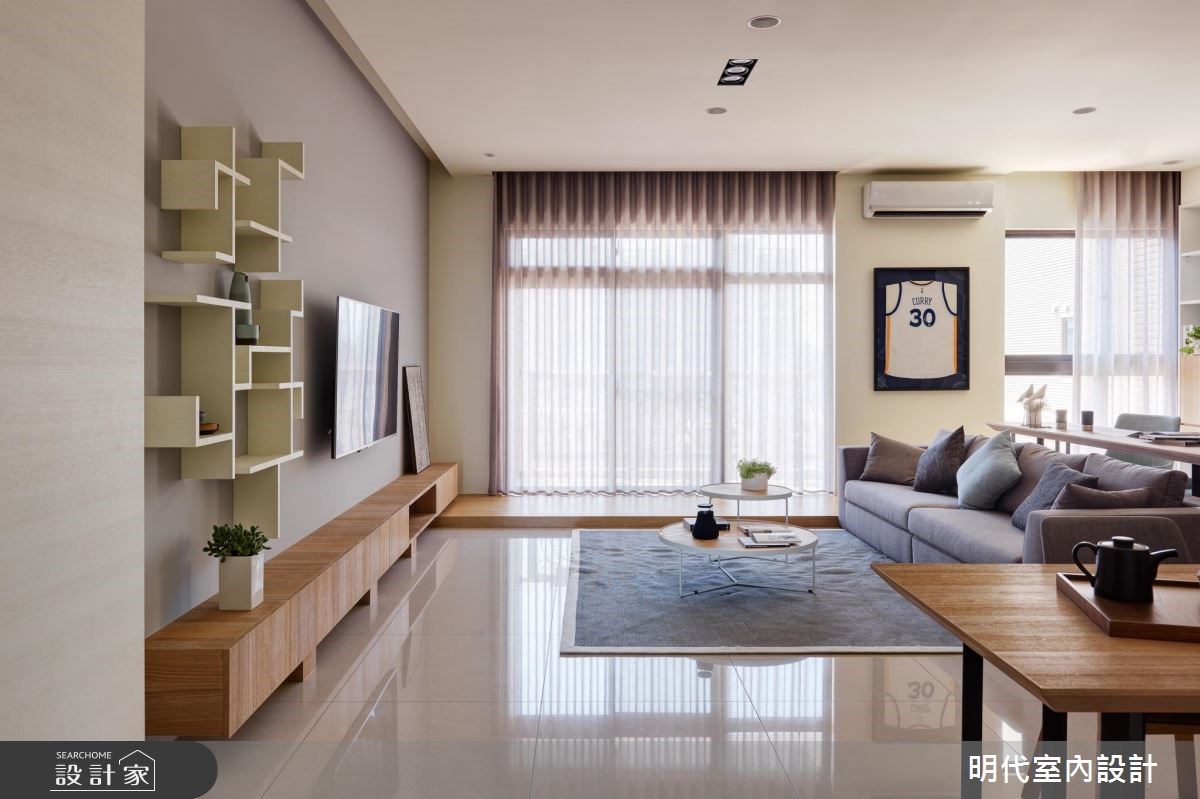 40坪新成屋(5年以下)＿現代風客廳案例圖片＿明代室內裝修設計有限公司＿明代_28之1