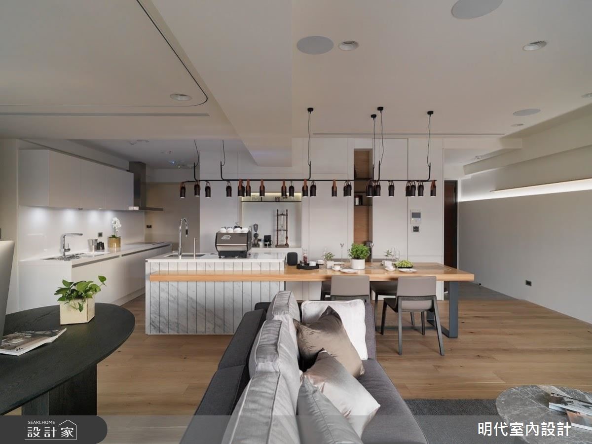 50坪新成屋(5年以下)＿現代風餐廳吧檯案例圖片＿明代室內裝修設計有限公司＿明代_31之4