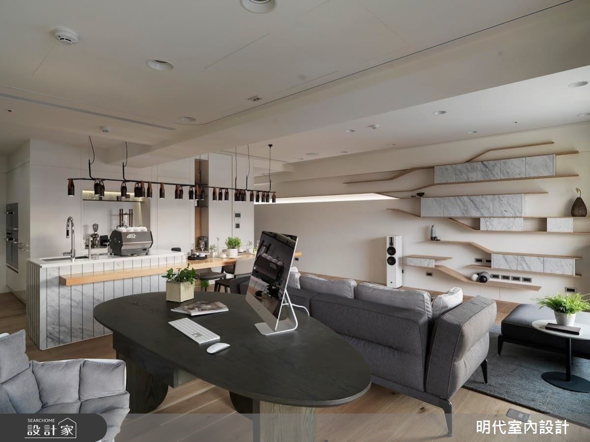 50坪新成屋(5年以下)＿現代風客廳書房案例圖片＿明代室內裝修設計有限公司＿明代_31之5