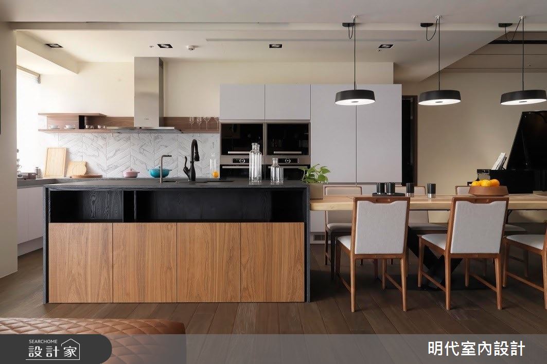 60坪新成屋(5年以下)＿現代風餐廳吧檯案例圖片＿明代室內裝修設計有限公司＿明代_34之14
