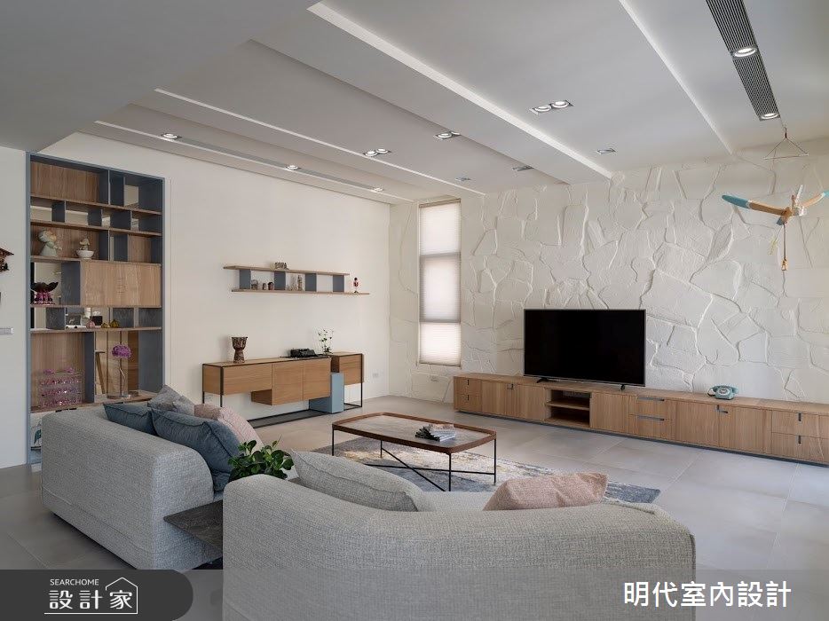 100坪新成屋(5年以下)＿簡約風客廳案例圖片＿明代室內裝修設計有限公司＿明代_35之7