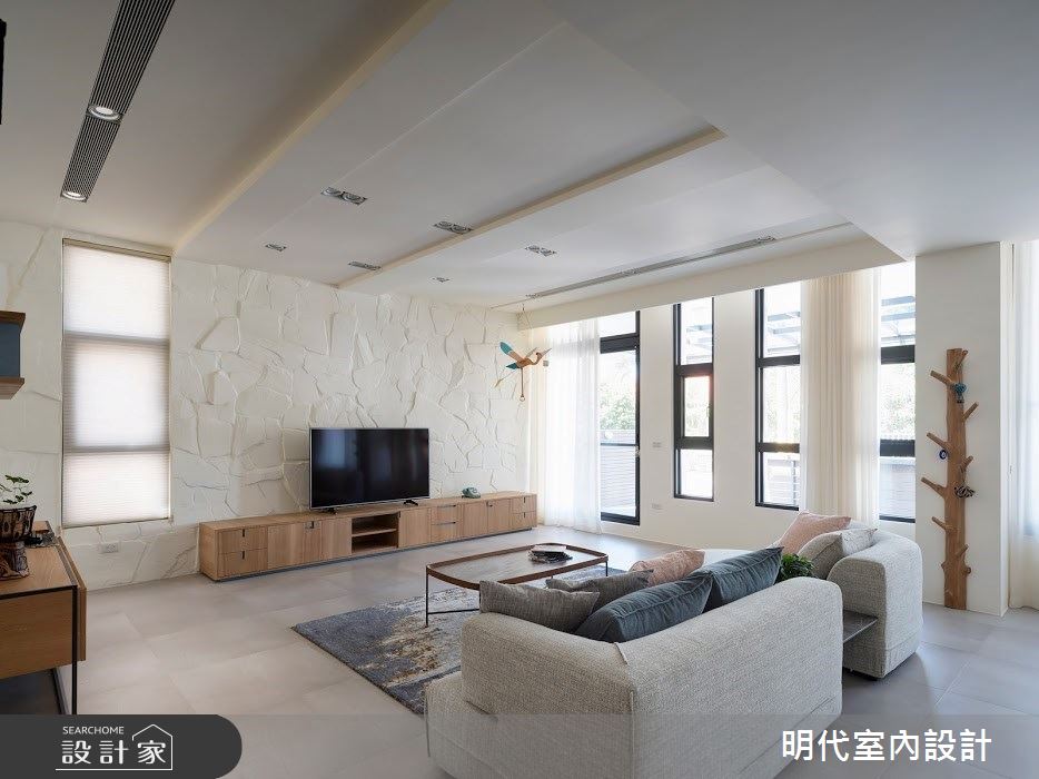 100坪新成屋(5年以下)＿簡約風客廳案例圖片＿明代室內裝修設計有限公司＿明代_35之8