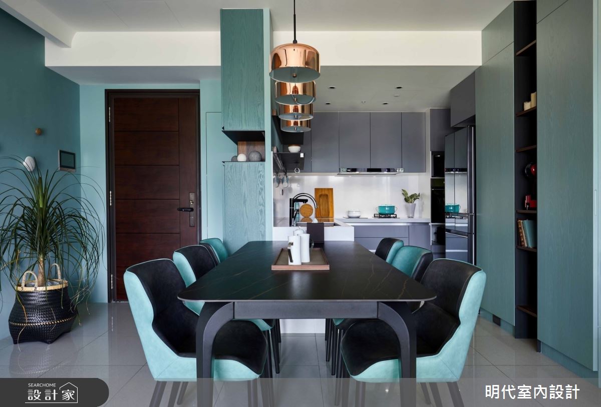 35坪預售屋＿現代風餐廳廚房案例圖片＿明代室內裝修設計有限公司＿明代_37之9