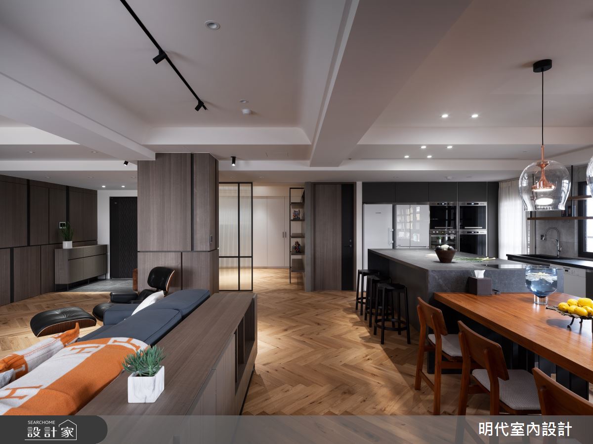 90坪預售屋＿現代風客廳案例圖片＿明代室內裝修設計有限公司＿明代_41之17