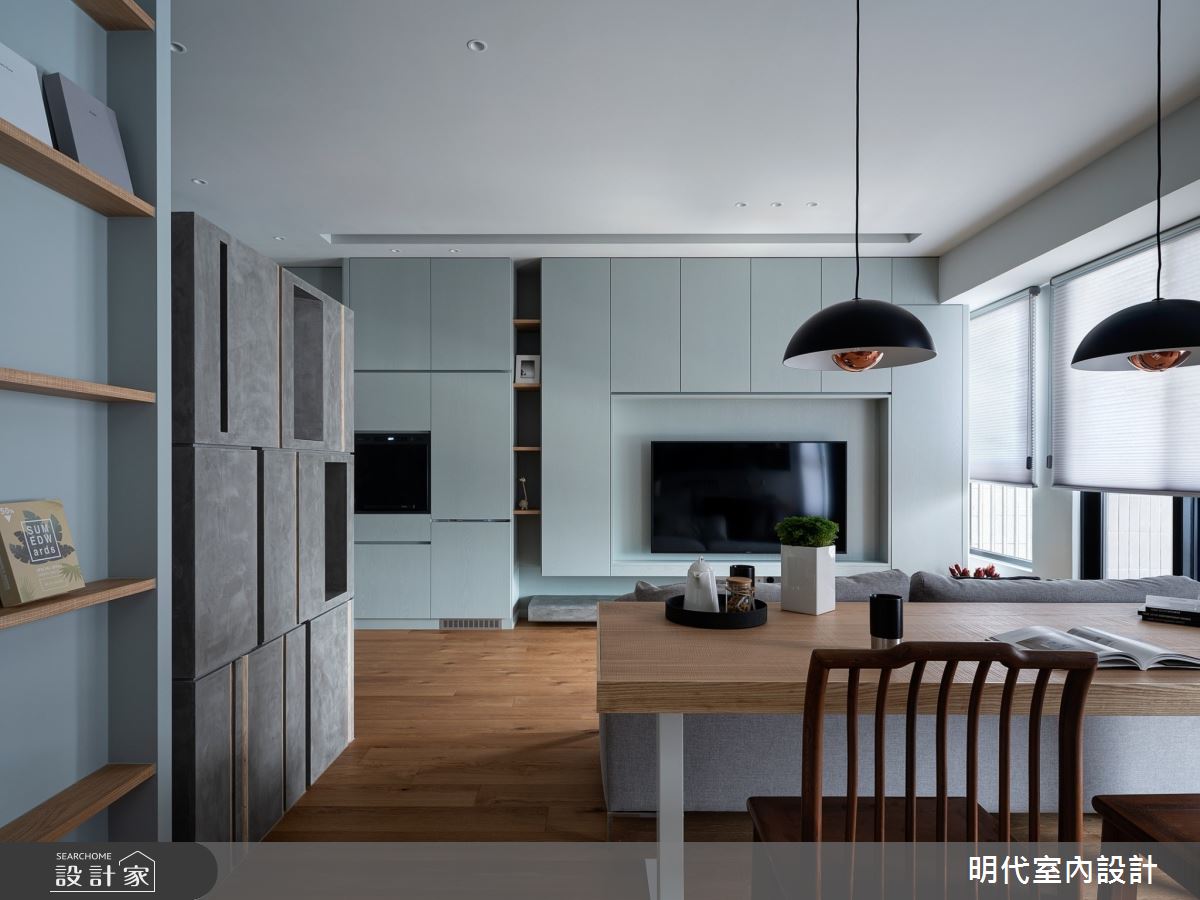 預售屋＿現代風客廳書房工作區案例圖片＿明代室內裝修設計有限公司＿明代_42之17