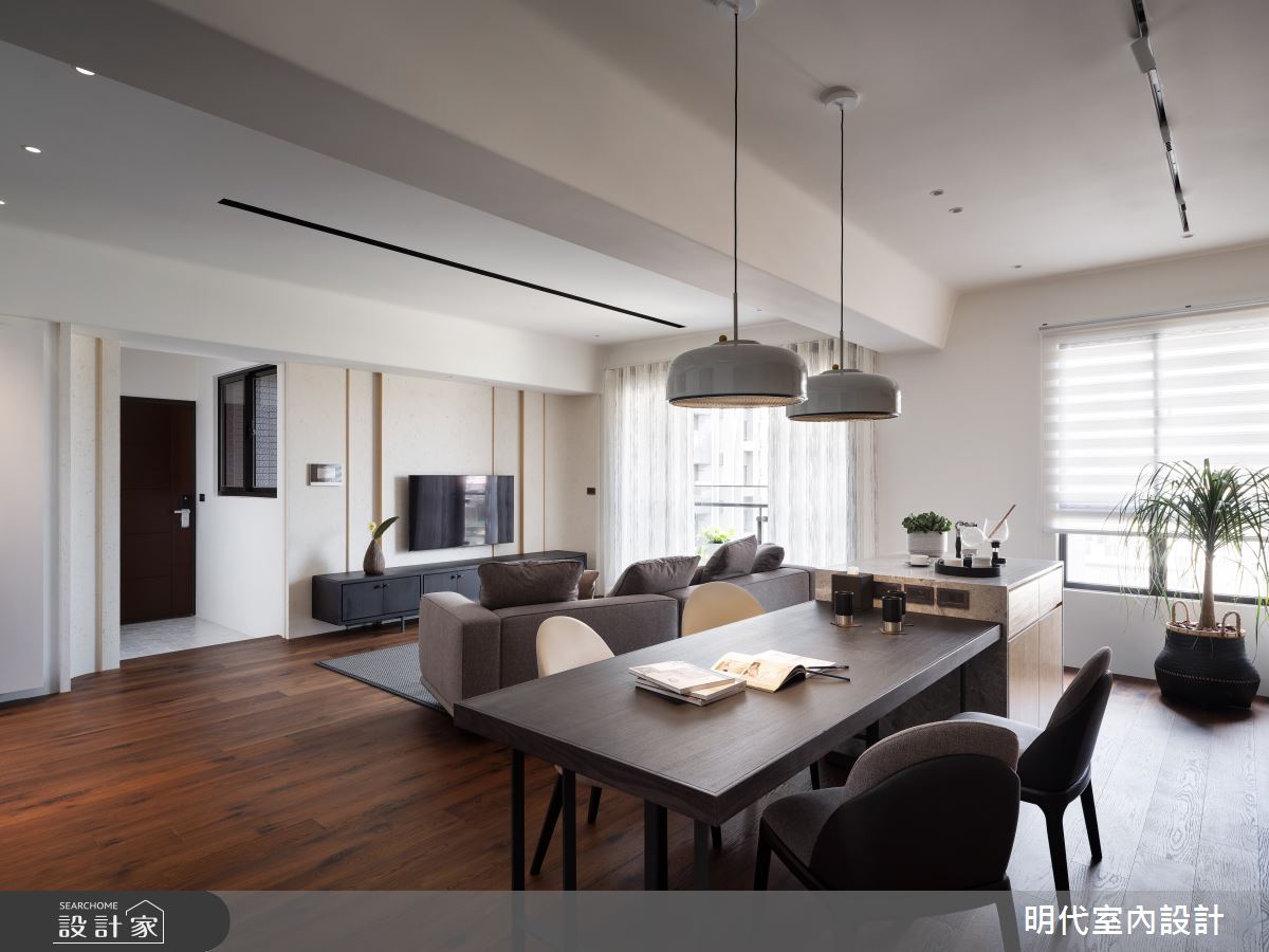 38坪新成屋(5年以下)＿現代風玄關客廳餐廳案例圖片＿明代室內裝修設計有限公司＿明代_43之15