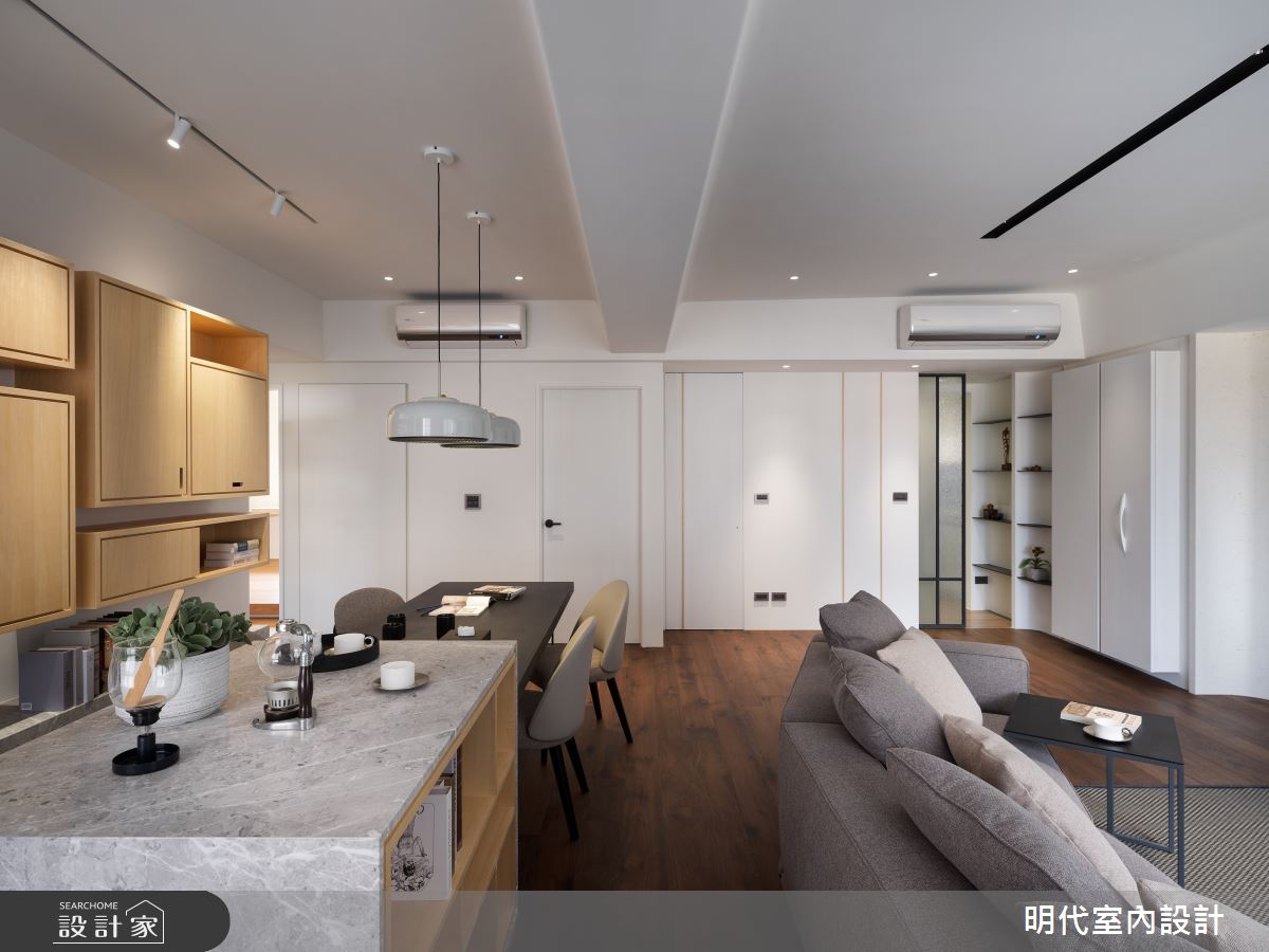 38坪新成屋(5年以下)＿現代風客廳餐廳案例圖片＿明代室內裝修設計有限公司＿明代_43之18