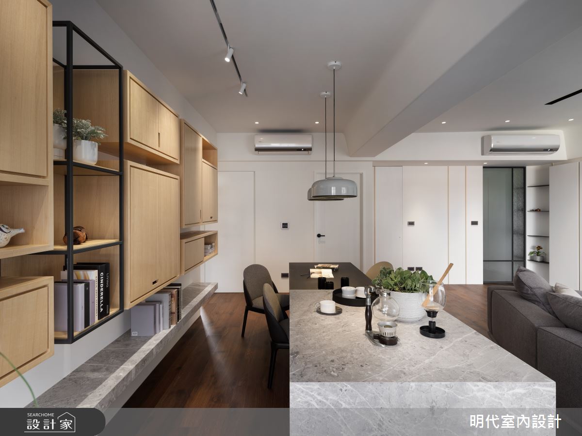 38坪新成屋(5年以下)＿現代風客廳餐廳案例圖片＿明代室內裝修設計有限公司＿明代_43之19