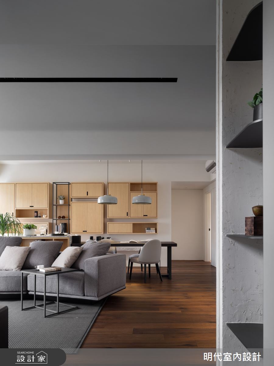 38坪新成屋(5年以下)＿現代風客廳餐廳案例圖片＿明代室內裝修設計有限公司＿明代_43之2