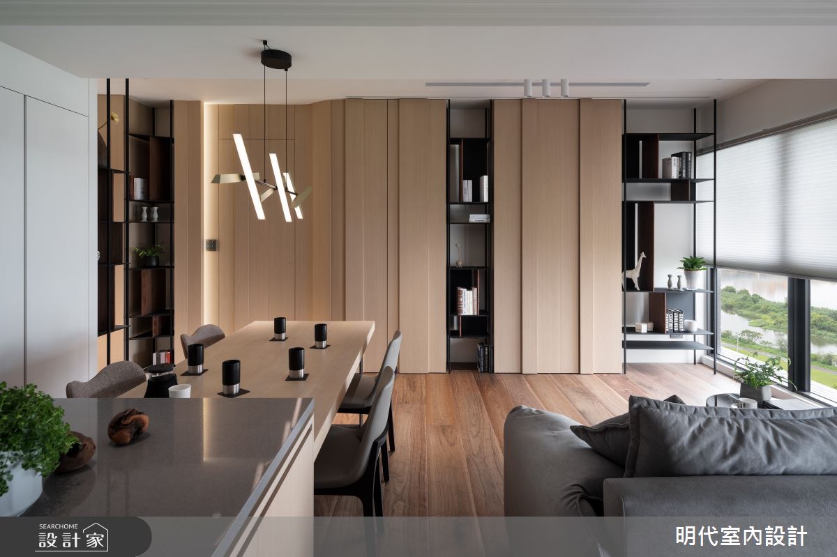 23坪新成屋(5年以下)＿現代風客廳餐廳中島案例圖片＿明代室內裝修設計有限公司＿明代_44之13