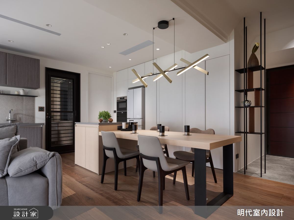 23坪新成屋(5年以下)＿現代風餐廳中島案例圖片＿明代室內裝修設計有限公司＿明代_44之17