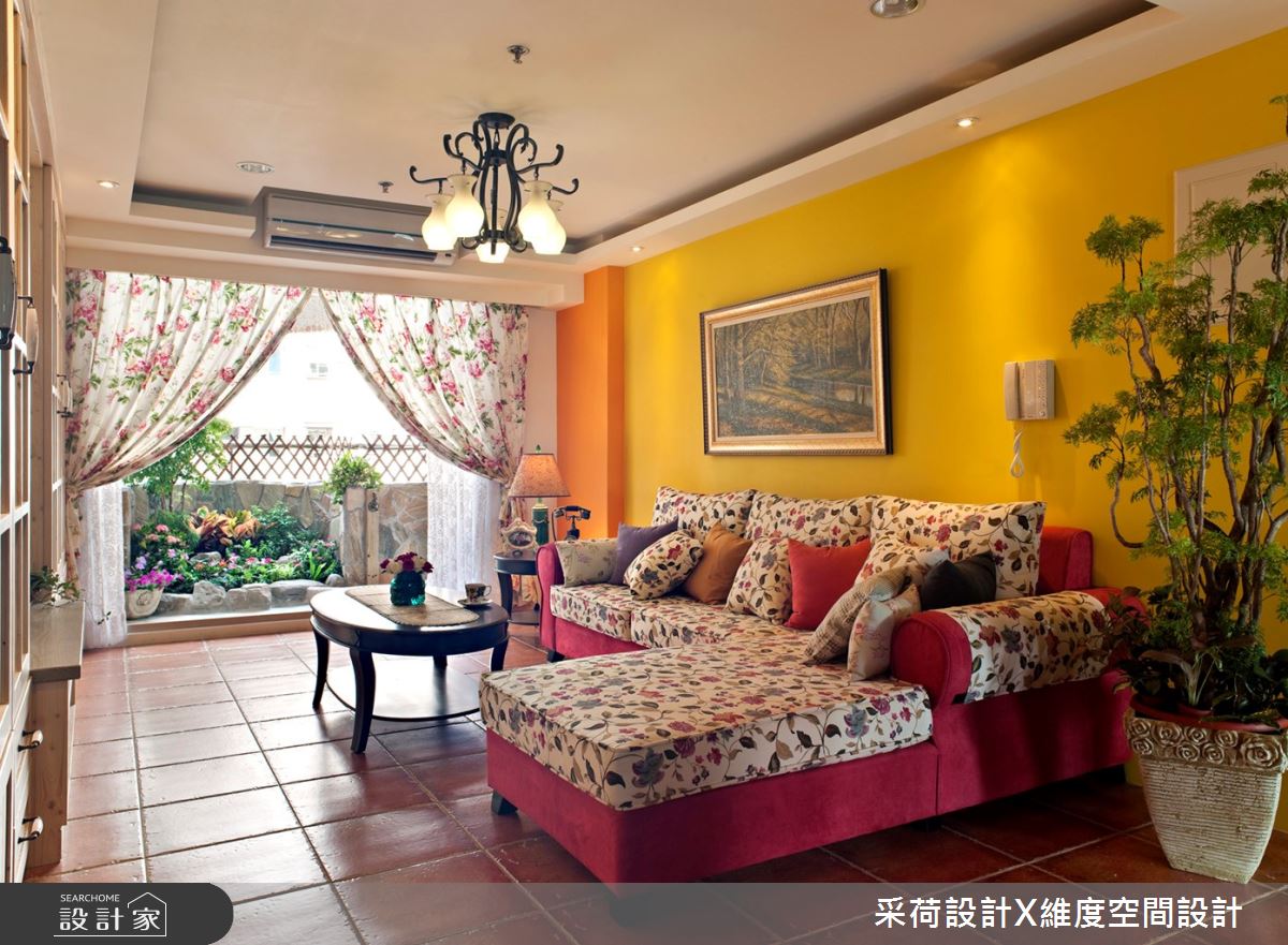 30坪中古屋(5~15年)＿鄉村風客廳庭院案例圖片＿采荷設計X維度空間設計＿采荷X維度_03之2