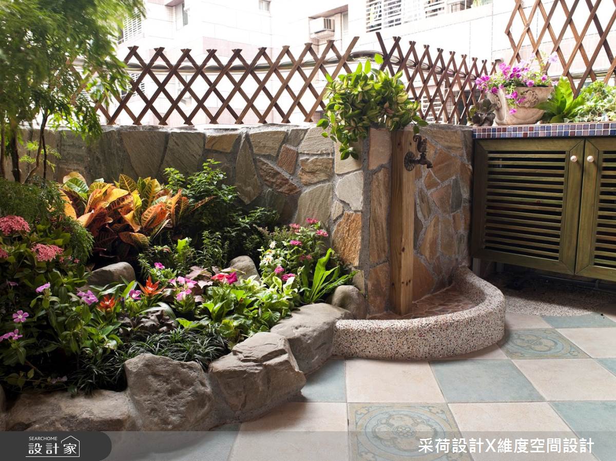 30坪中古屋(5~15年)＿鄉村風庭院案例圖片＿采荷設計X維度空間設計＿采荷X維度_03之27