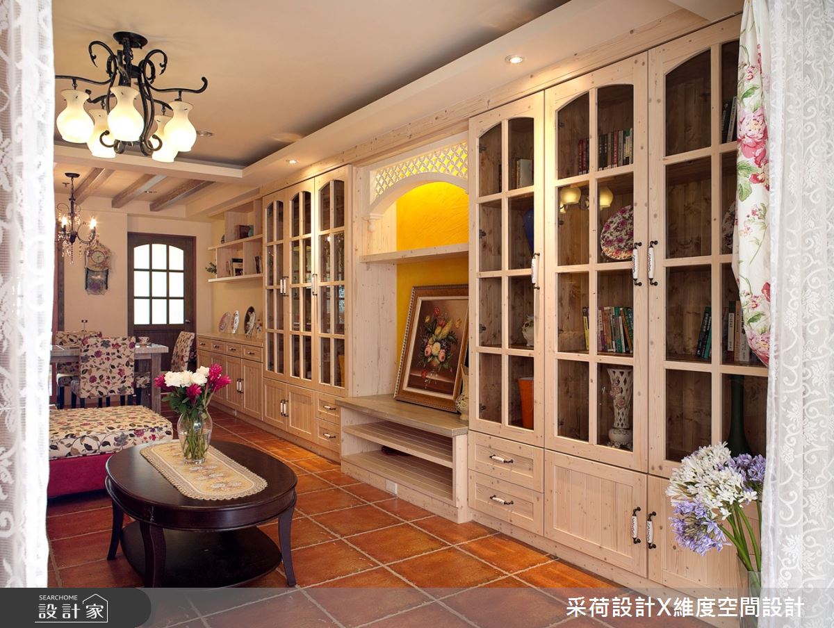 30坪中古屋(5~15年)＿鄉村風客廳案例圖片＿采荷設計X維度空間設計＿采荷X維度_03之7