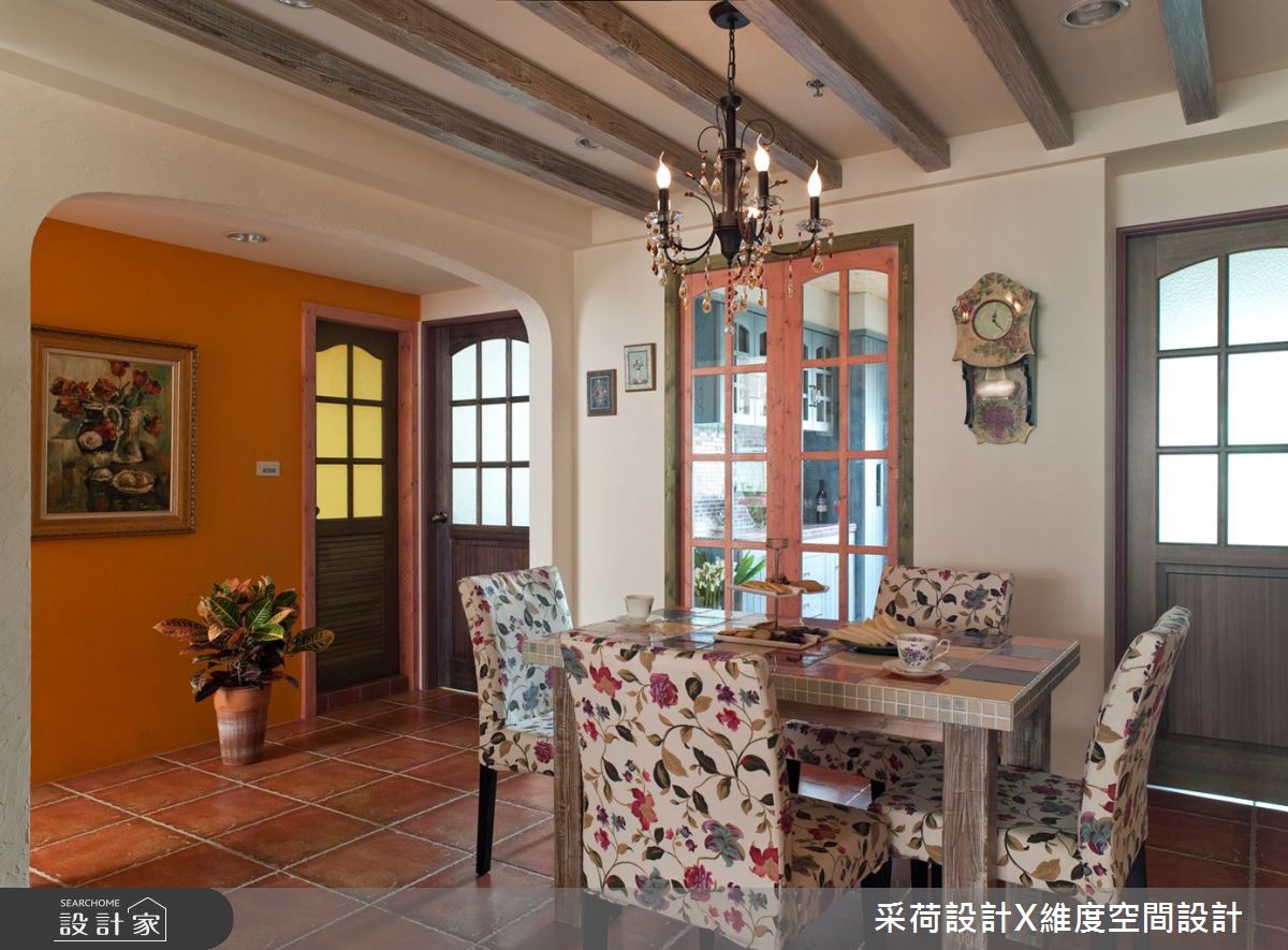 30坪中古屋(5~15年)＿鄉村風餐廳案例圖片＿采荷設計X維度空間設計＿采荷X維度_03之9
