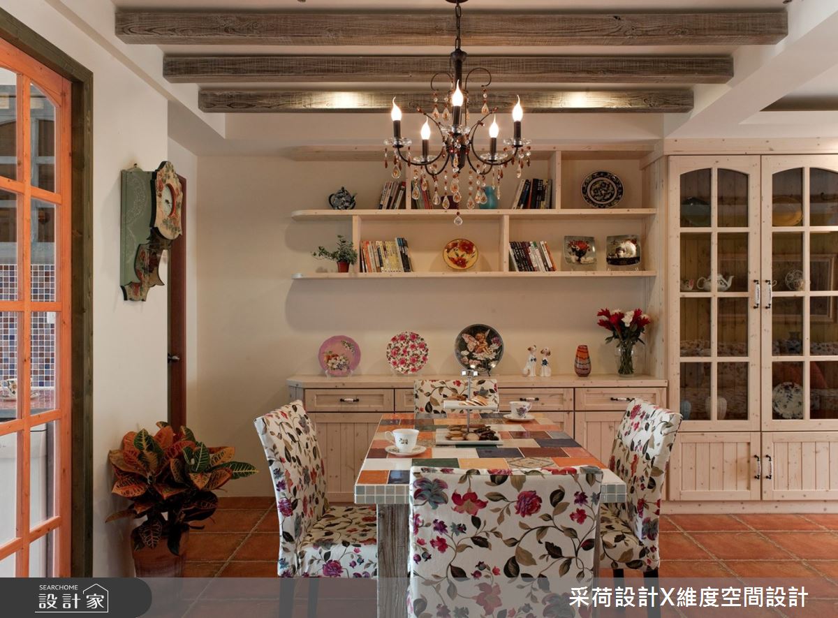 30坪中古屋(5~15年)＿鄉村風餐廳案例圖片＿采荷設計X維度空間設計＿采荷X維度_03之8