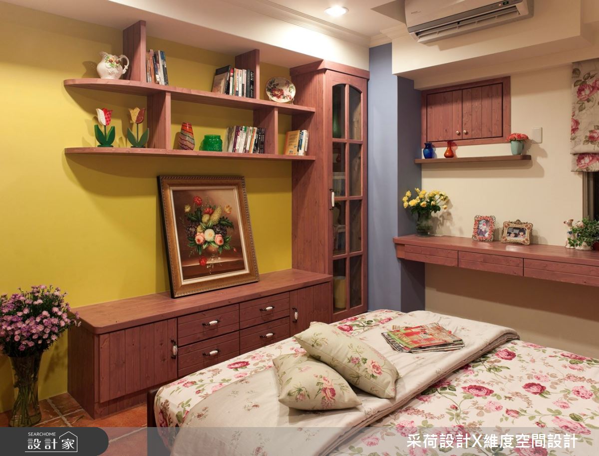 30坪中古屋(5~15年)＿鄉村風臥室案例圖片＿采荷設計X維度空間設計＿采荷X維度_03之18