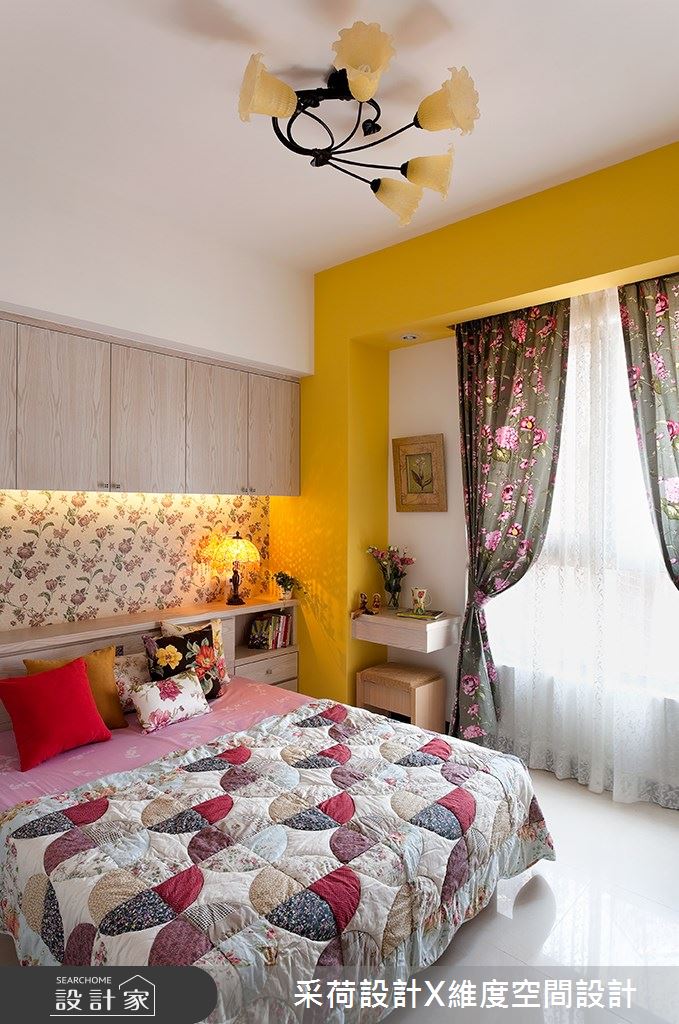 18坪新成屋(5年以下)＿鄉村風臥室案例圖片＿采荷設計X維度空間設計＿采荷X維度_04之9