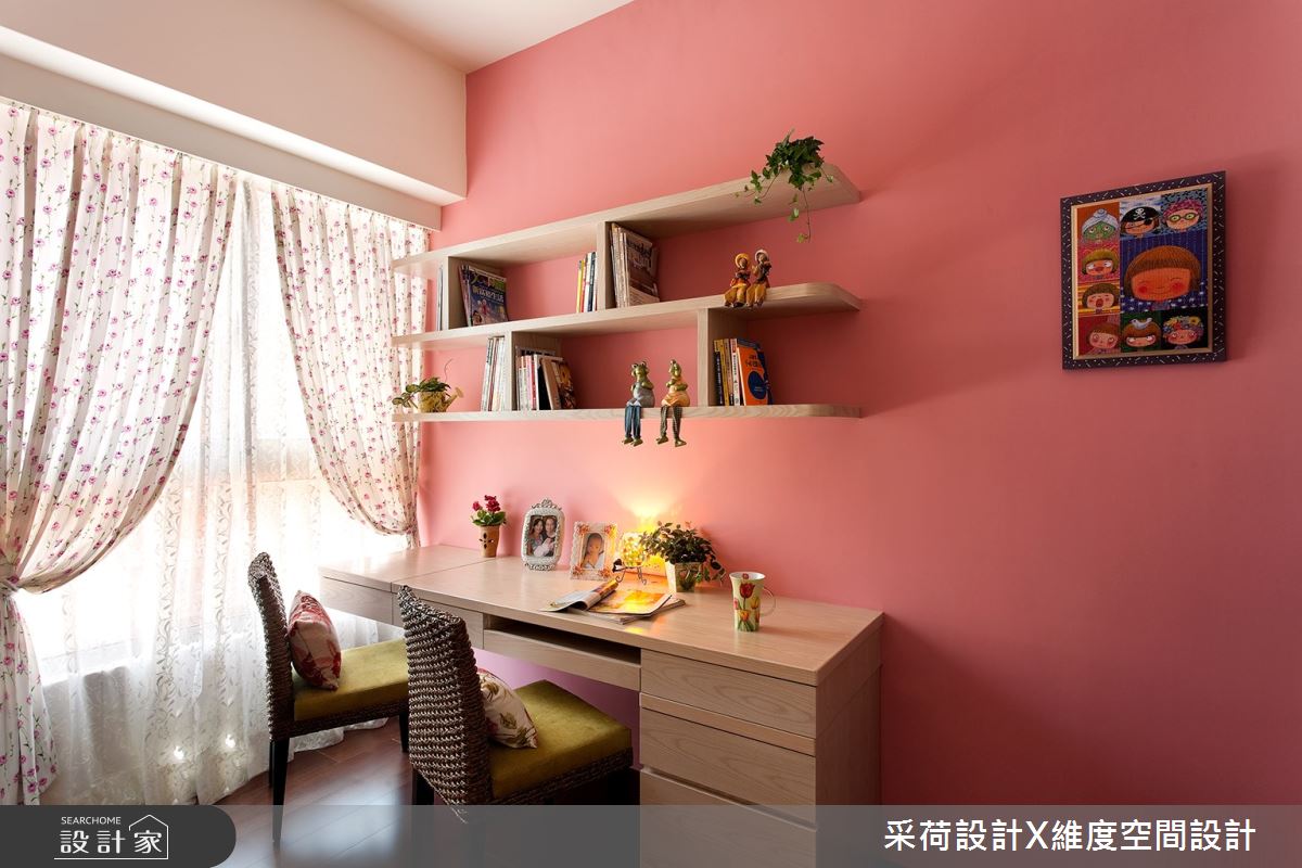 18坪新成屋(5年以下)＿鄉村風書房案例圖片＿采荷設計X維度空間設計＿采荷X維度_04之13