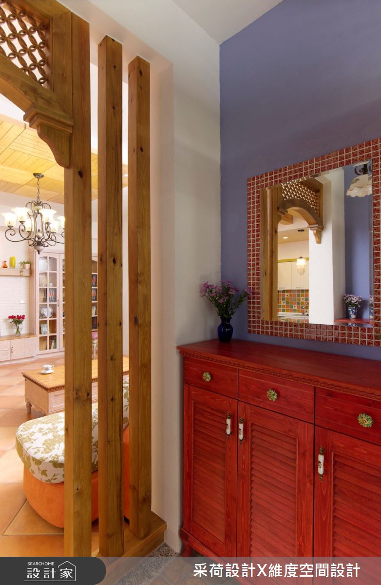 60坪老屋(16~30年)＿鄉村風玄關案例圖片＿采荷設計X維度空間設計＿采荷X維度_05之3