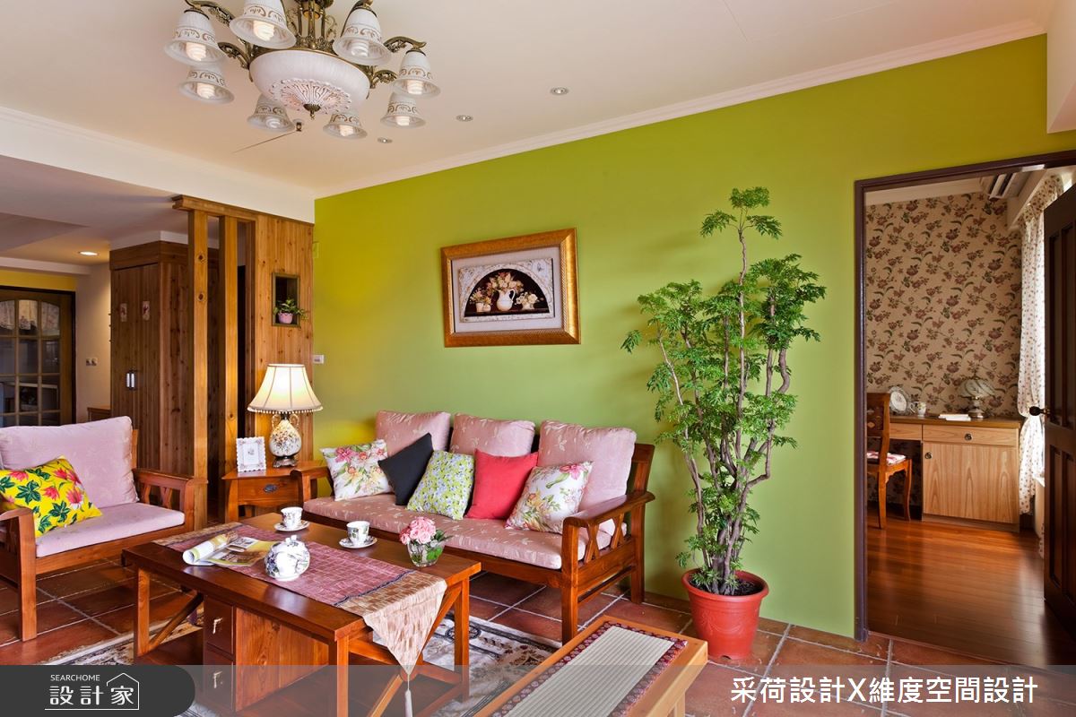 45坪新成屋(5年以下)＿鄉村風客廳案例圖片＿采荷設計X維度空間設計＿采荷X維度_06之6