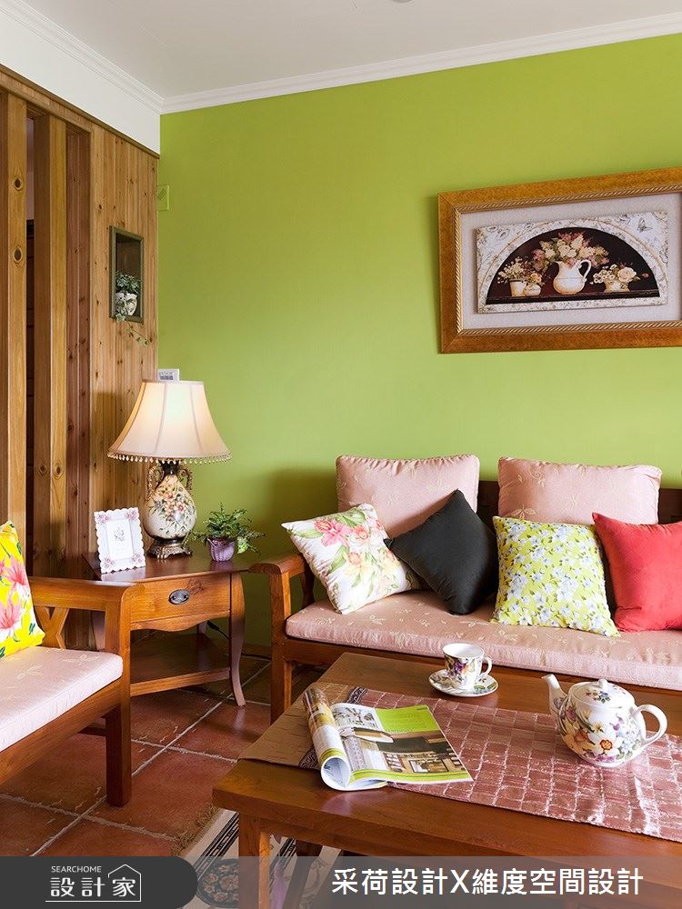 45坪新成屋(5年以下)＿鄉村風客廳案例圖片＿采荷設計X維度空間設計＿采荷X維度_06之7