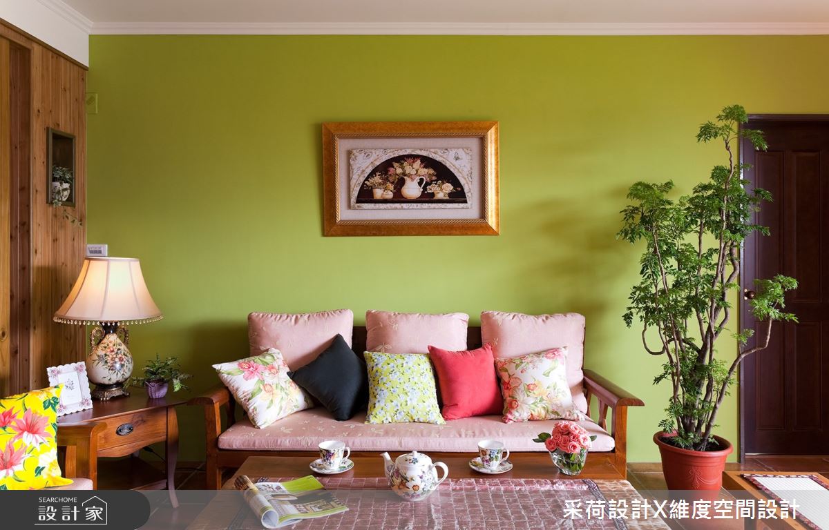45坪新成屋(5年以下)＿鄉村風客廳案例圖片＿采荷設計X維度空間設計＿采荷X維度_06之5