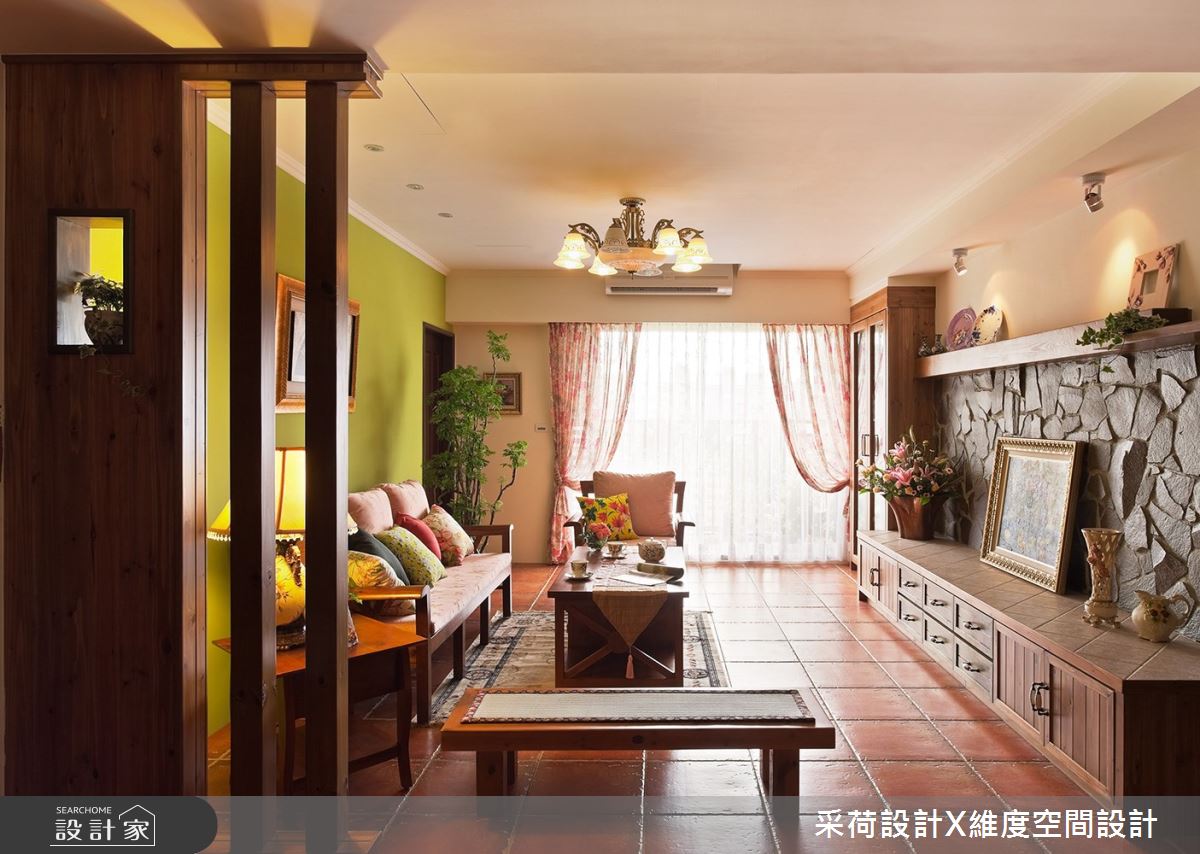 45坪新成屋(5年以下)＿鄉村風客廳案例圖片＿采荷設計X維度空間設計＿采荷X維度_06之2