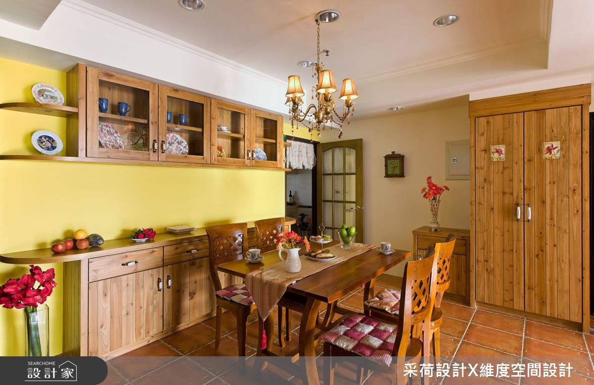 45坪新成屋(5年以下)＿鄉村風餐廳案例圖片＿采荷設計X維度空間設計＿采荷X維度_06之16