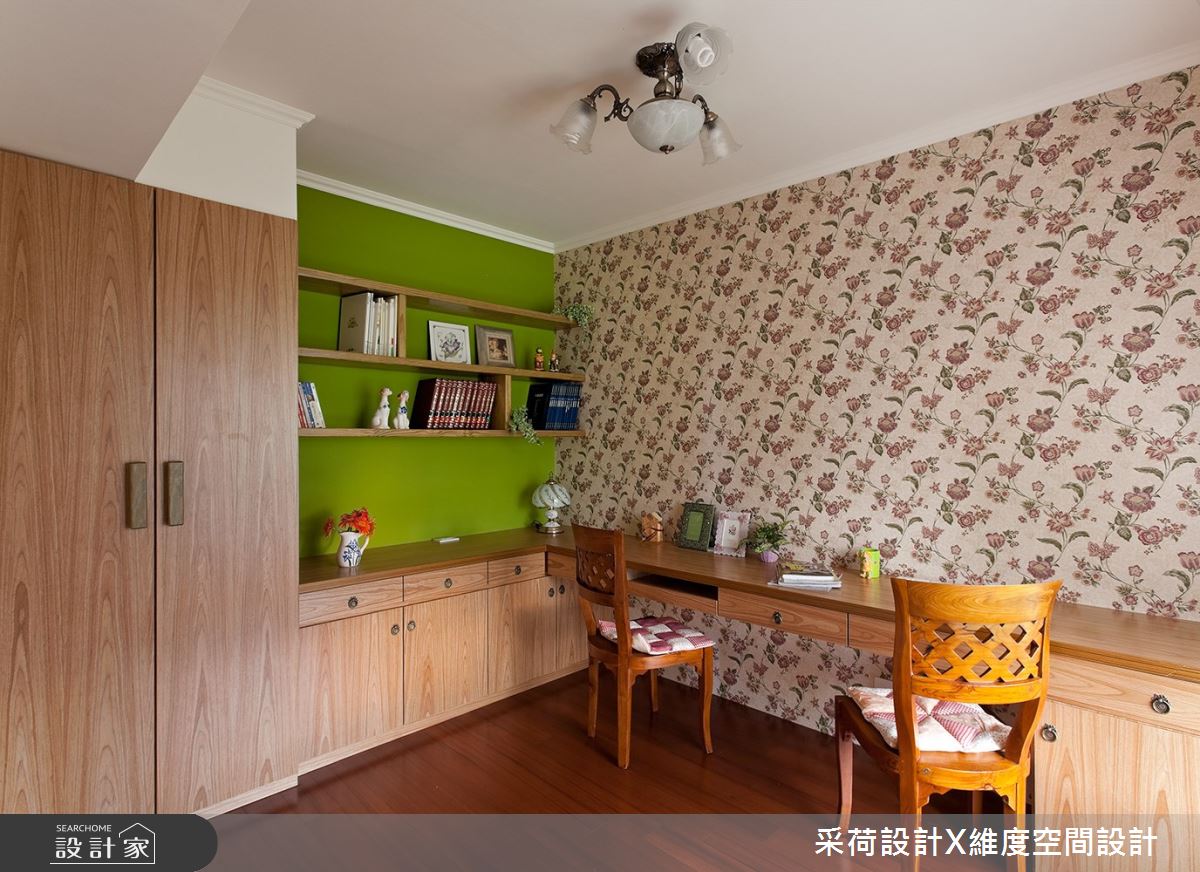 45坪新成屋(5年以下)＿鄉村風臥室書房案例圖片＿采荷設計X維度空間設計＿采荷X維度_06之30