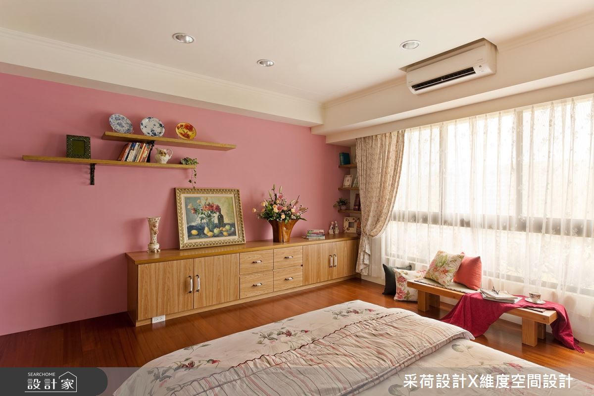 45坪新成屋(5年以下)＿鄉村風臥室案例圖片＿采荷設計X維度空間設計＿采荷X維度_06之23