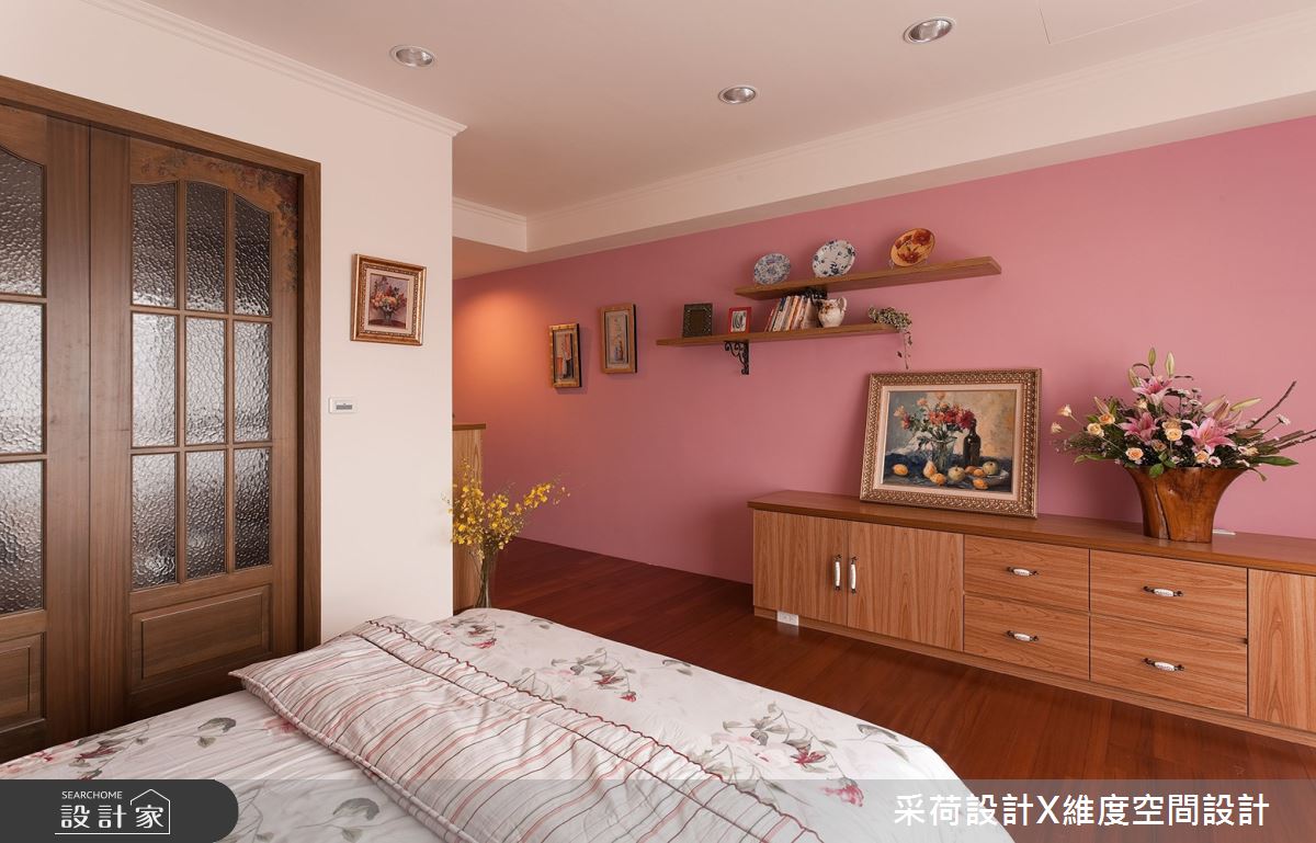45坪新成屋(5年以下)＿鄉村風臥室案例圖片＿采荷設計X維度空間設計＿采荷X維度_06之24