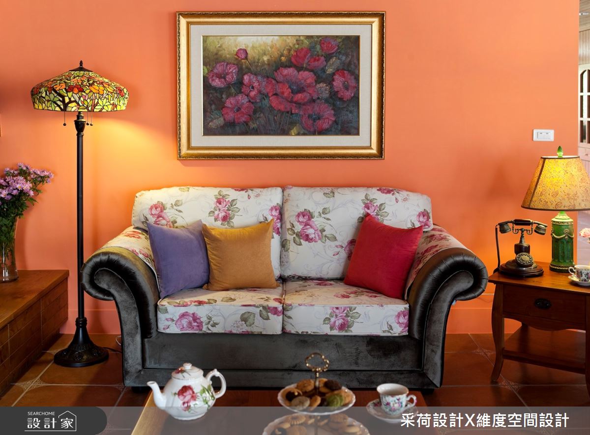 50坪老屋(16~30年)＿鄉村風客廳案例圖片＿采荷設計X維度空間設計＿采荷X維度_08之4