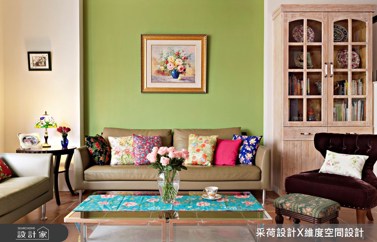 25坪新成屋(5年以下)＿鄉村風客廳案例圖片＿采荷設計X維度空間設計＿采荷X維度_09之16