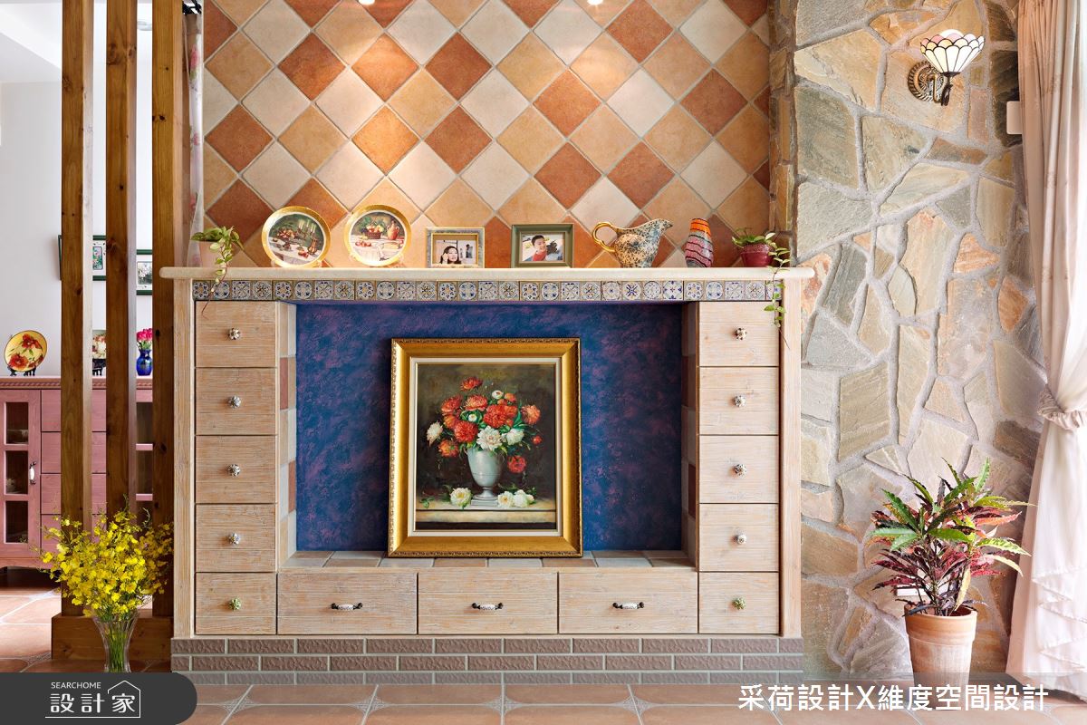 25坪新成屋(5年以下)＿鄉村風客廳案例圖片＿采荷設計X維度空間設計＿采荷X維度_09之18