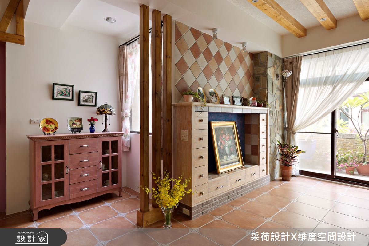 25坪新成屋(5年以下)＿鄉村風客廳案例圖片＿采荷設計X維度空間設計＿采荷X維度_09之19