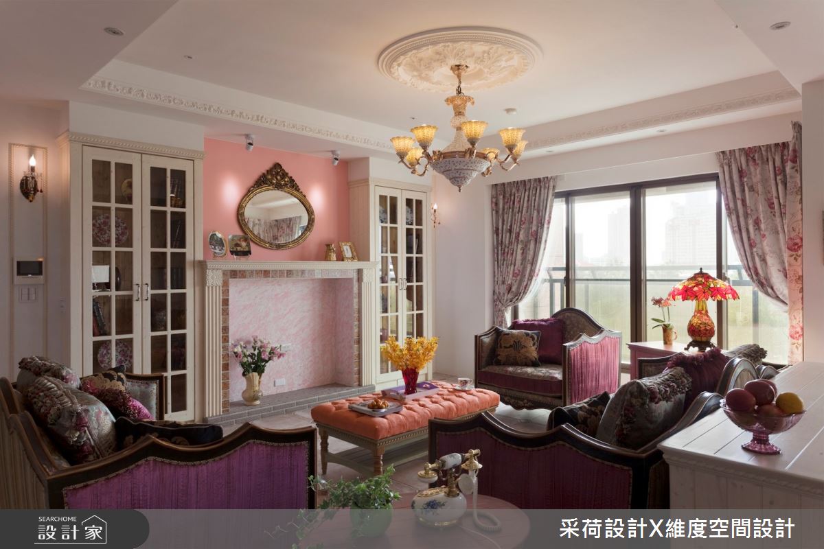 90坪新成屋(5年以下)＿新古典客廳案例圖片＿采荷設計X維度空間設計＿采荷X維度_10之4