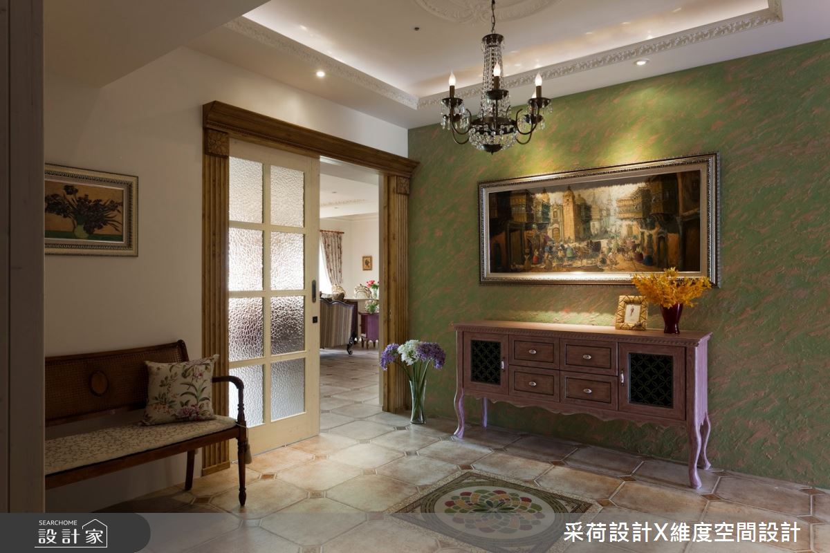 90坪新成屋(5年以下)＿新古典玄關案例圖片＿采荷設計X維度空間設計＿采荷X維度_10之1
