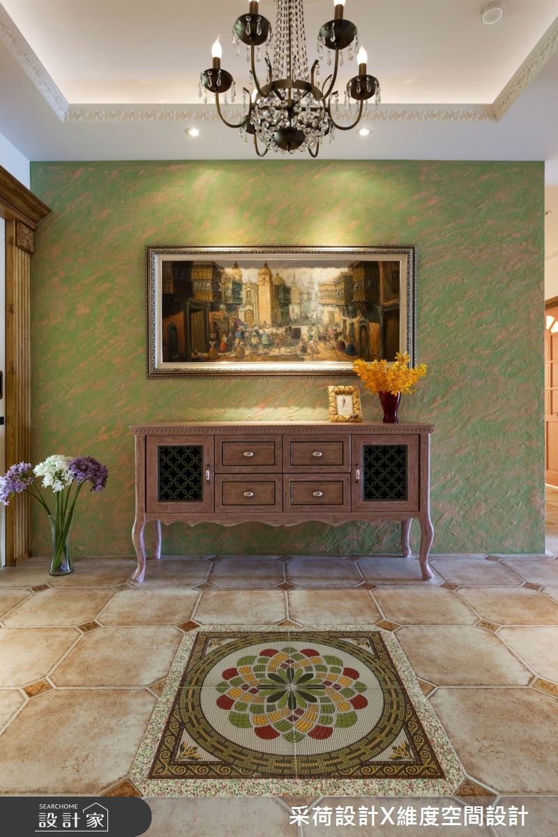 90坪新成屋(5年以下)＿新古典玄關案例圖片＿采荷設計X維度空間設計＿采荷X維度_10之2