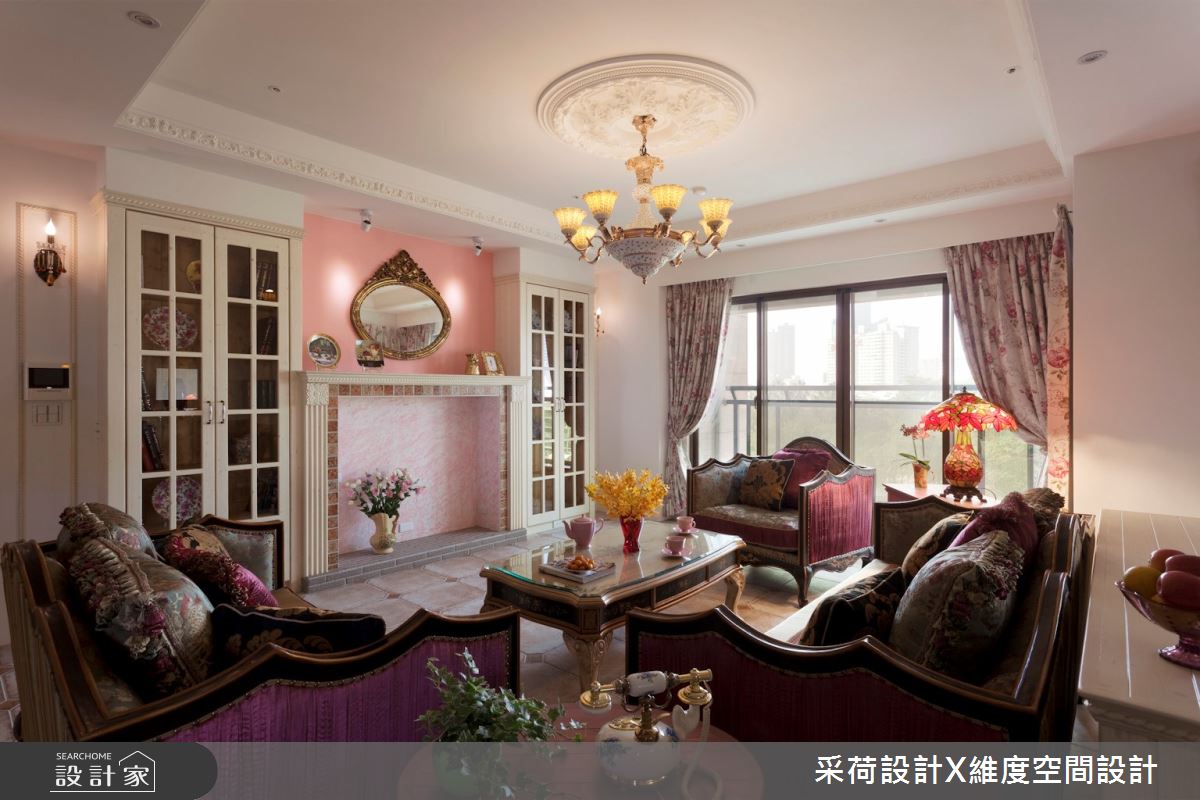 90坪新成屋(5年以下)＿新古典客廳案例圖片＿采荷設計X維度空間設計＿采荷X維度_10之6