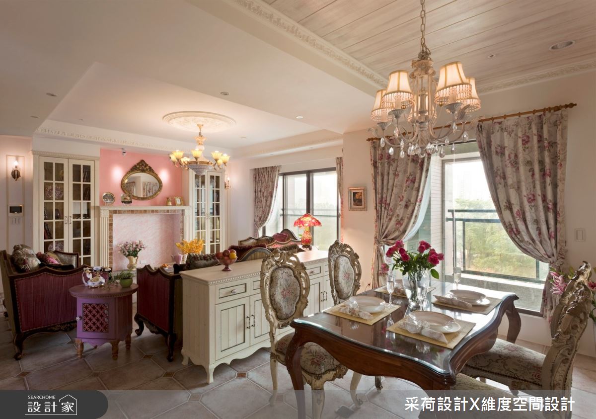 90坪新成屋(5年以下)＿新古典客廳餐廳案例圖片＿采荷設計X維度空間設計＿采荷X維度_10之14