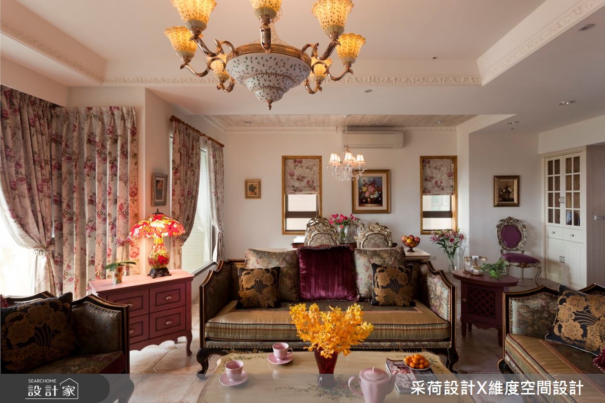 90坪新成屋(5年以下)＿新古典客廳案例圖片＿采荷設計X維度空間設計＿采荷X維度_10之7
