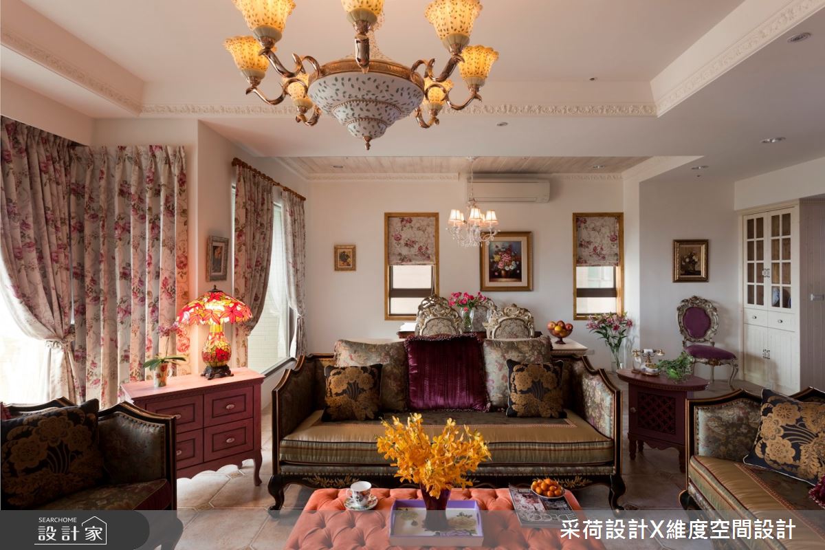 90坪新成屋(5年以下)＿新古典客廳案例圖片＿采荷設計X維度空間設計＿采荷X維度_10之8