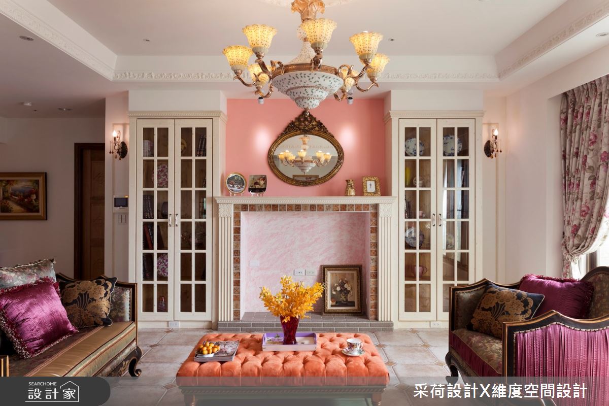 90坪新成屋(5年以下)＿新古典客廳案例圖片＿采荷設計X維度空間設計＿采荷X維度_10之9