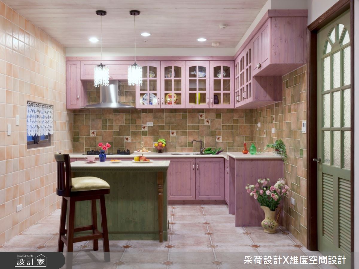 90坪新成屋(5年以下)＿新古典廚房中島案例圖片＿采荷設計X維度空間設計＿采荷X維度_10之17