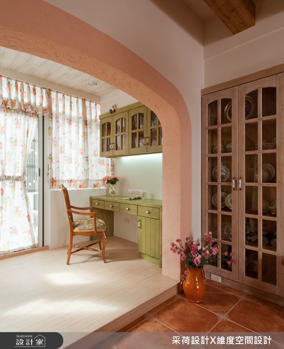 18坪新成屋(5年以下)＿鄉村風書房案例圖片＿采荷設計X維度空間設計＿采荷X維度_12之9